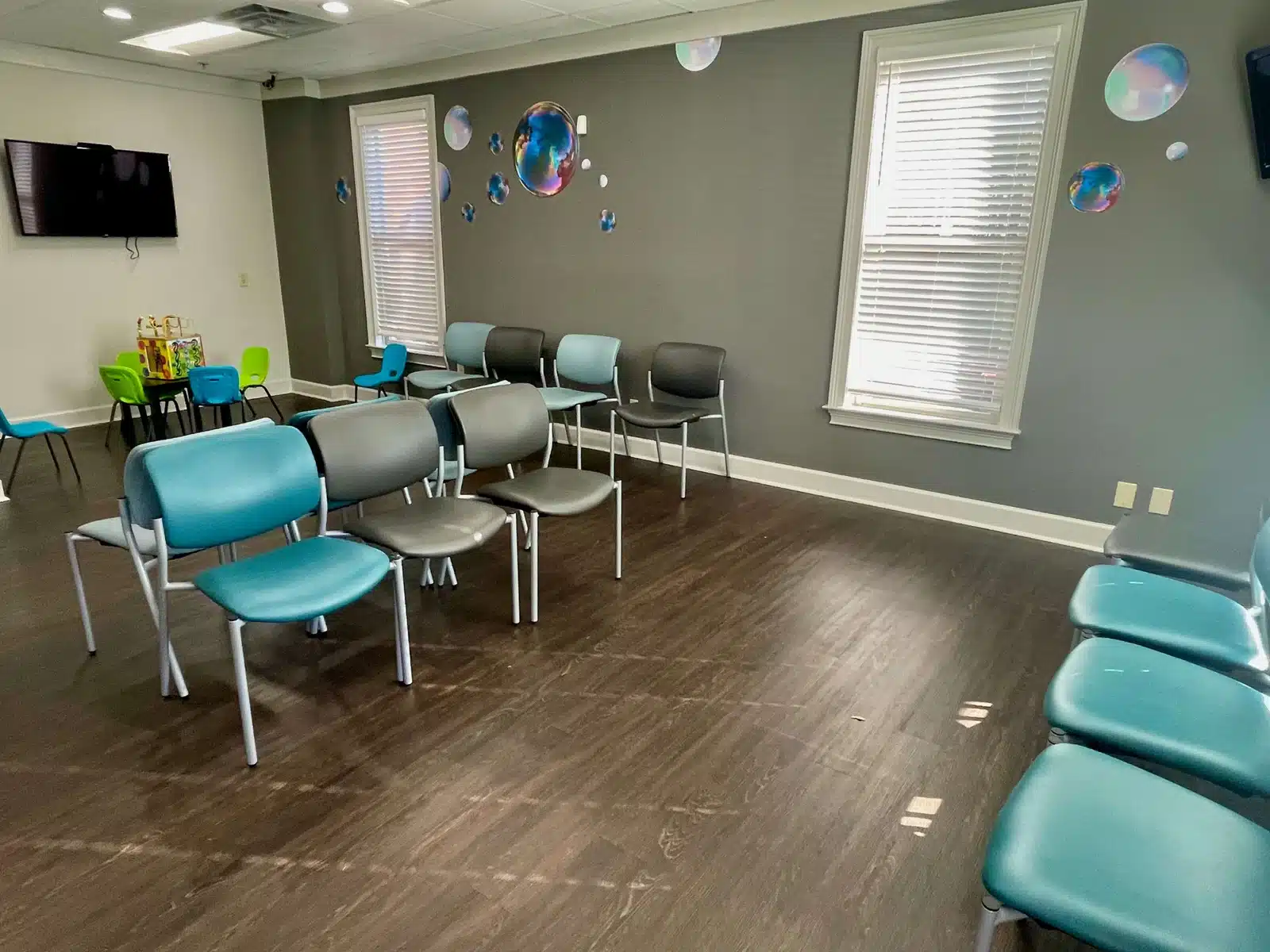 Smiles for Kids pediatric dental office waiting room where families check in for dental sealants and preventive visits